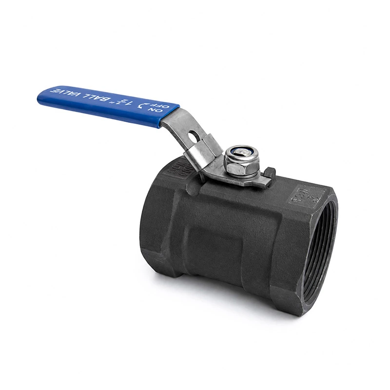 Válvula de esfera de aço carbono 1PC com dispositivo de travamento
